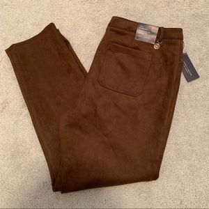 Tommy Hilfiger Faux Suede Slim Ankle Pant